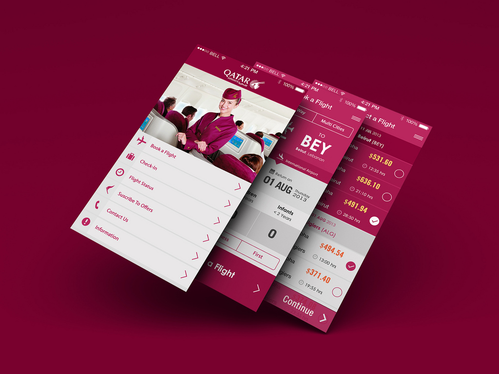 mobile app design monochromatic color scheme