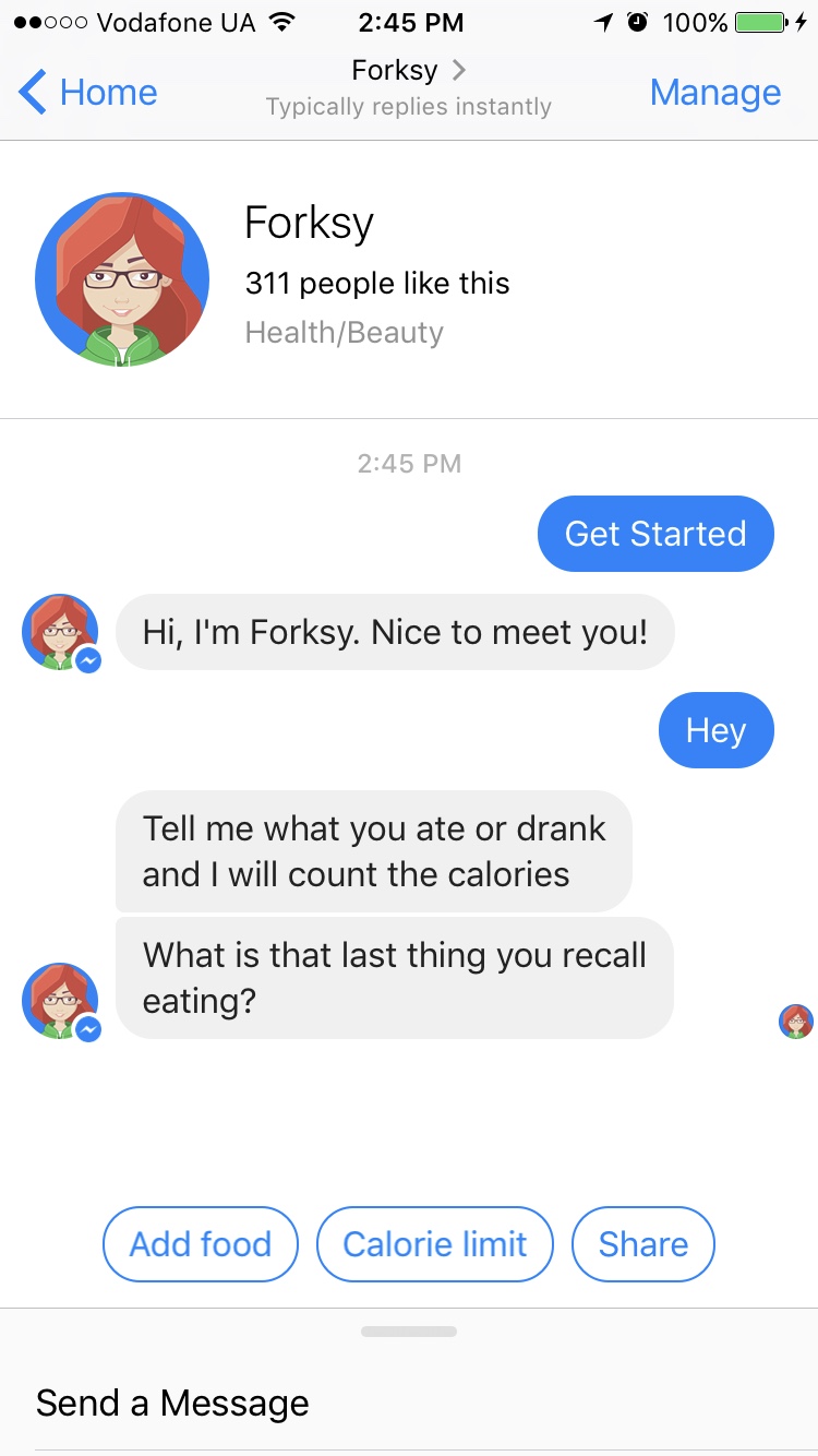 Forksy Best Chatbot Apps 2017 by Adoriasoft Blog